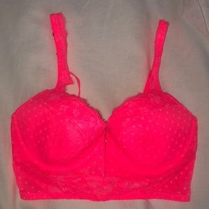 Victoria’s Secret pink Lace corset bra